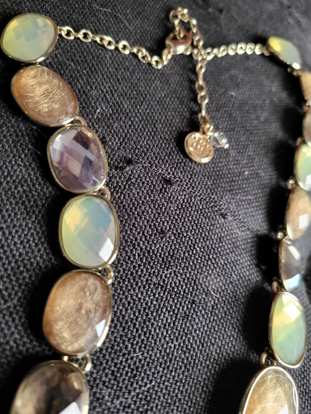 DANA BUCHMAN MULTI STONE GOLD TONE NECKLACE - Picture 2 of 3
